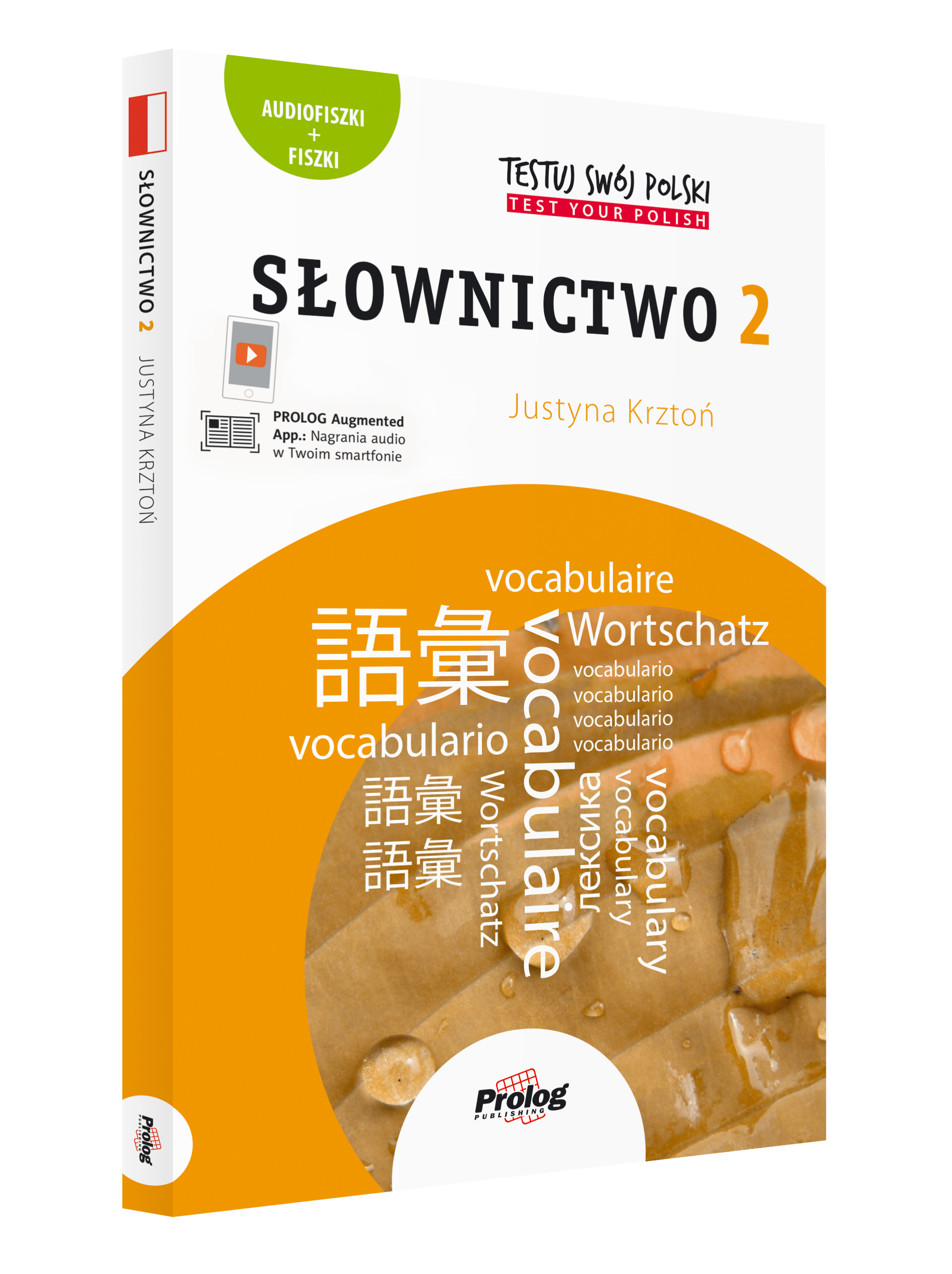 Okładki podręcznika z serii Testuj Swój Polski - Słownictwo 2